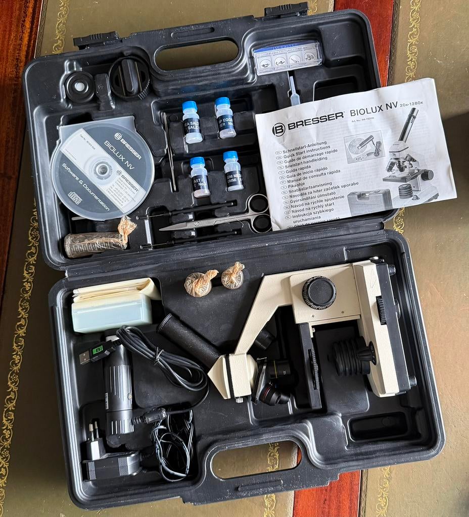 Bresser Biolux NV microscoop met hd usb camera nieuw in doos, Verzenden, Nieuw