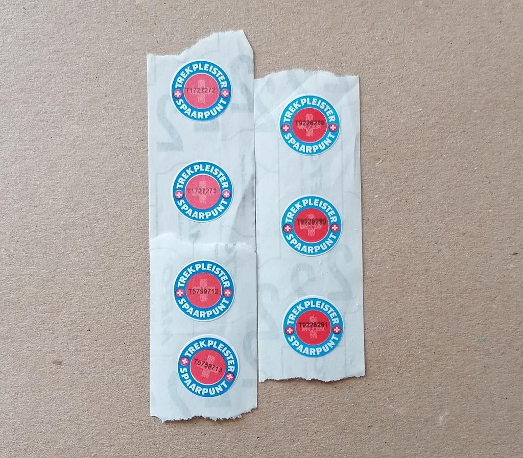 Trekpleister handdoek zegels, Hobby en Vrije tijd, Spaarzegeltjes, Ophalen, Winkel, Super of Benzinepomp, Zegels, Bonnen of Punten