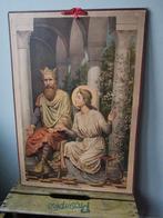 Oude schoolplaat religieus heilige Oda +-60-70cm igst Miekje, Ophalen, Natuur en Biologie