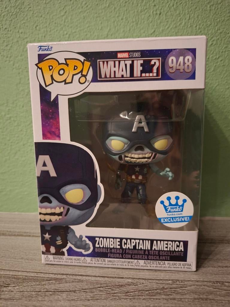 Funko Pop! What If...? Zombie Captain America 948, Ophalen of Verzenden, Nieuw