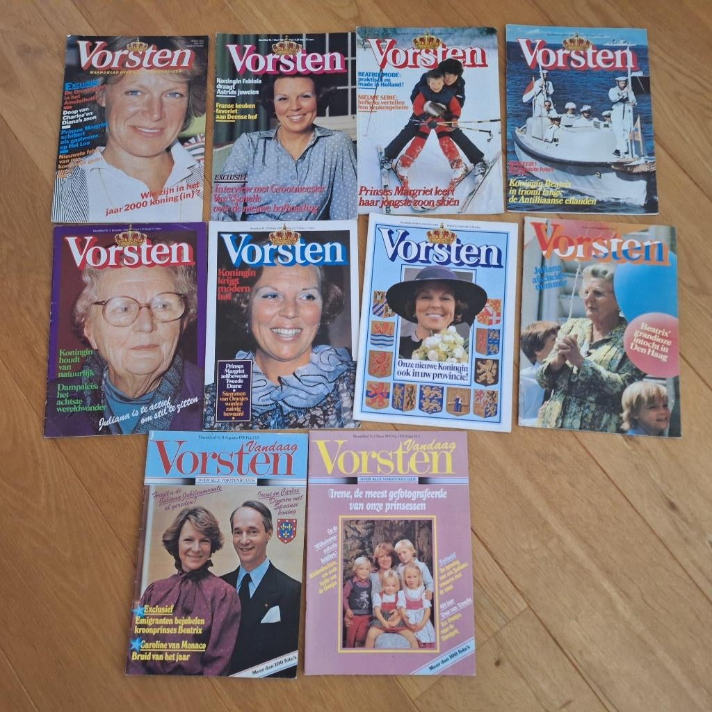 10 x tijdschrift VORSTEN 1978 tm 1982, Verzamelen, Ophalen of Verzenden, Overige typen
