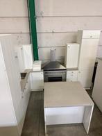 Nette Landelijke Hoekkeuken + Apparatuur + GEDEMONTEERD, Huis en Inrichting, Overige materialen, Wit, Hoekkeuken, Ophalen of Verzenden