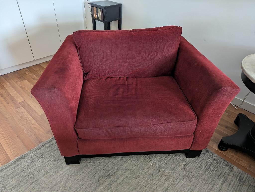 Big Comfy Red Chair, Ophalen, Gebruikt, Eén, Rood