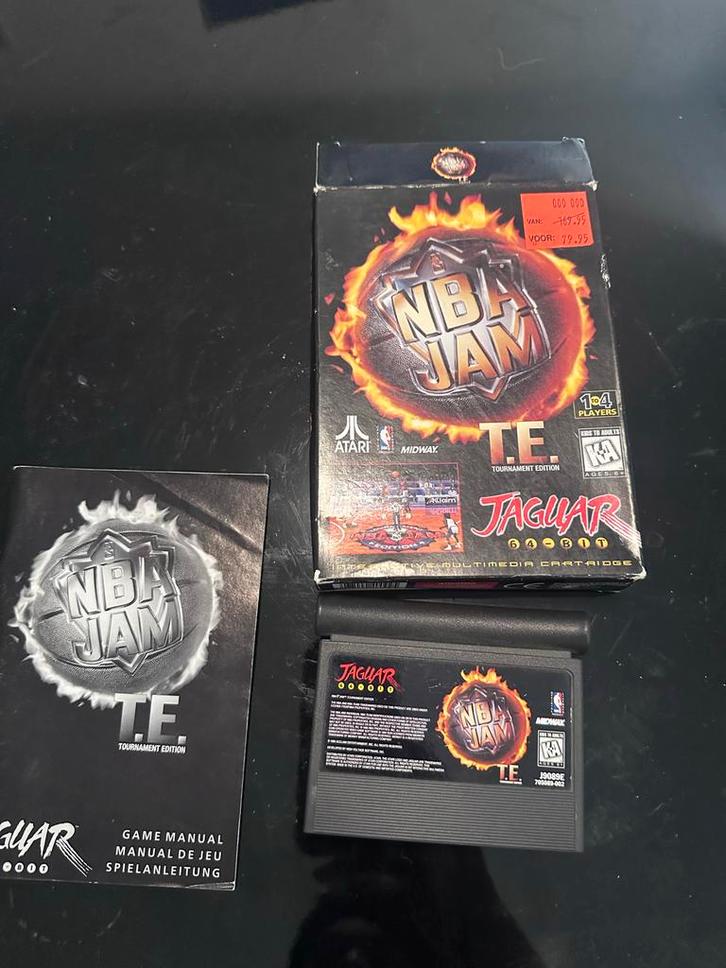 Atari Jaguar NBA Jam T.E. (Tournament Edition) met handleidi, Spelcomputers en Games, Games | Atari, Gebruikt, Ophalen of Verzenden