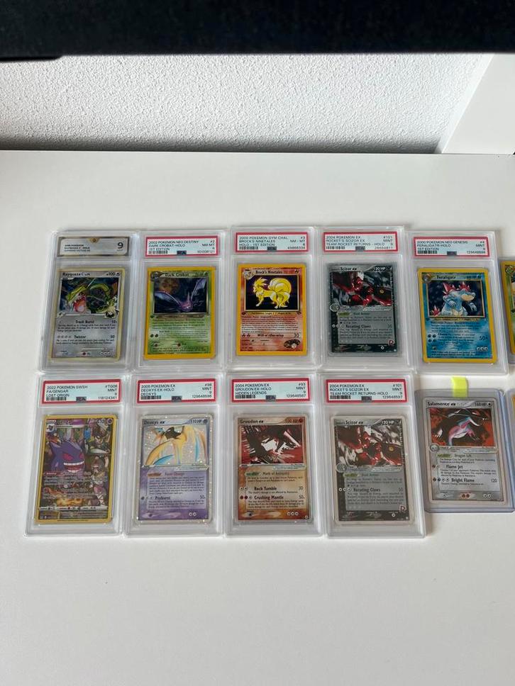 Zeldzame PSA Graded Pokémon Kaarten - EX & Neo Revelation, Hobby en Vrije tijd, Verzamelkaartspellen | Pokémon, Nieuw, Meerdere kaarten