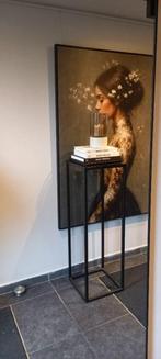 Initials by Haans Windlicht op zuil mini  Beige 13,5x29 cm, Huis en Inrichting, Overige materialen, 25 tot 50 cm, Beige, Nieuw