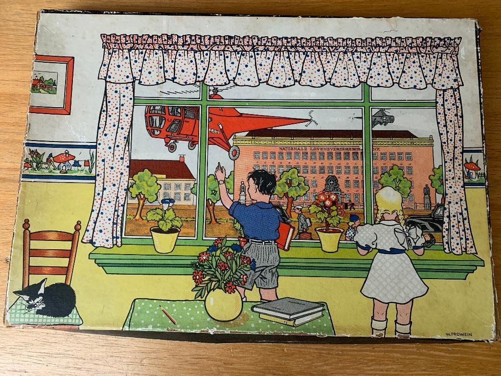Leuke vintage puzzel v/dLevensverzekering De Nationale, Ophalen of Verzenden, Gebruikt, Gebruiksvoorwerp