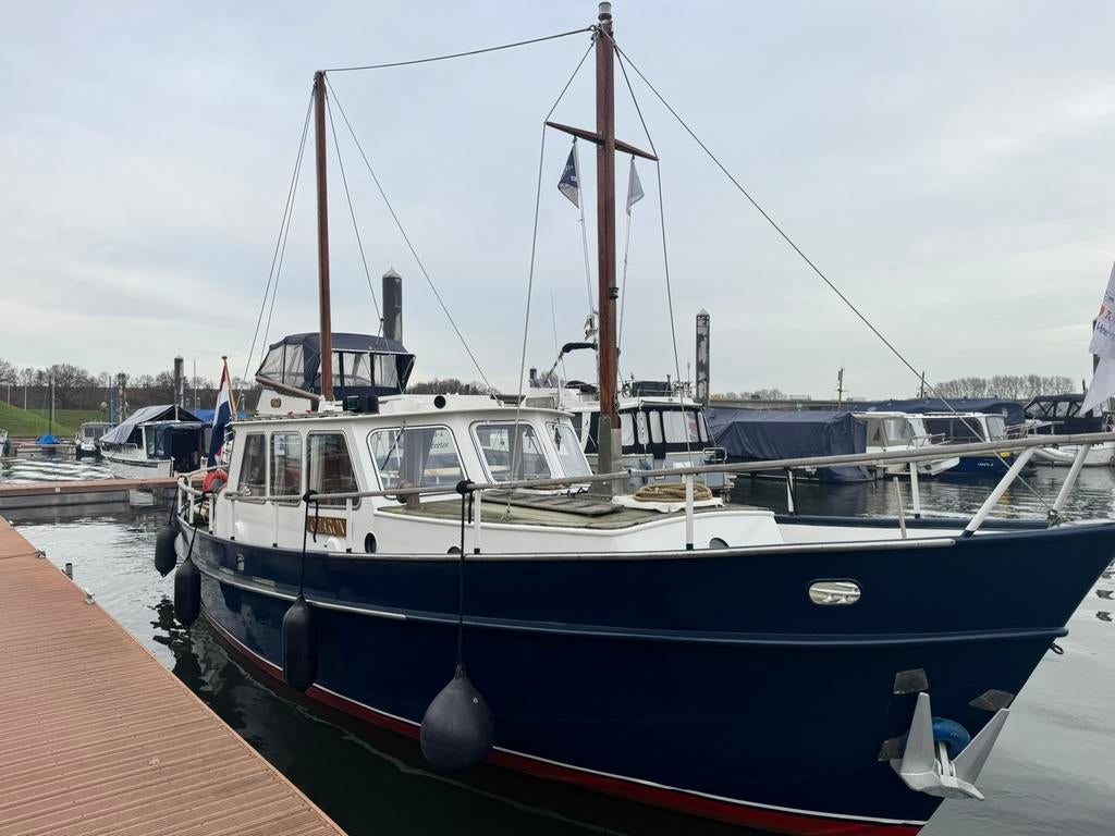 Molenmaker en mantel 11,5m lengte, Watersport en Boten, Motorboten en Motorjachten, Zo goed als nieuw, Staal, 9 tot 12 meter, Diesel