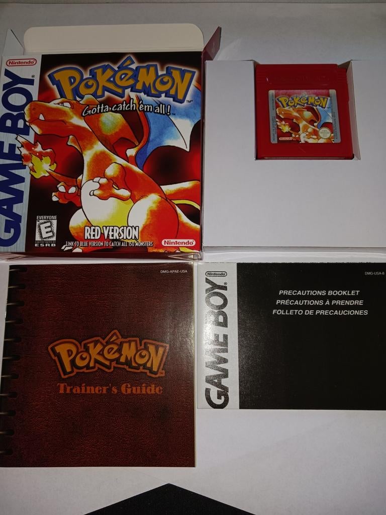 Pokémon Red Version (Game Boy) met doosje en handleiding, Spelcomputers en Games, Games | Nintendo Game Boy, Gebruikt, 1 speler