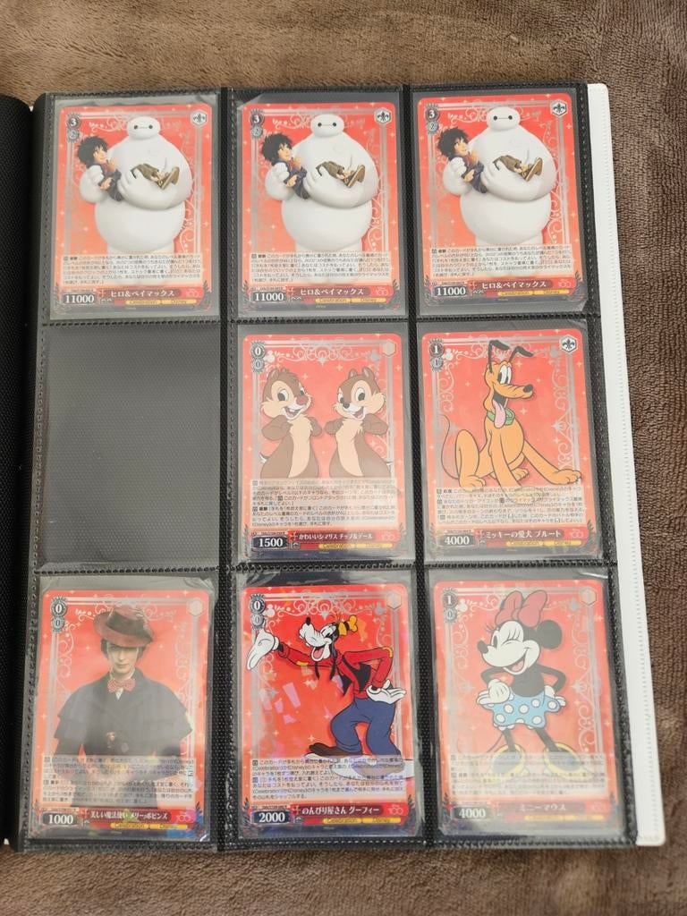 Disney Weiss Schwarz Kaarten - Diverse Figuren, Verzamelen, Disney, Zo goed als nieuw, Papier, Kaart of Schrift, Overige figuren