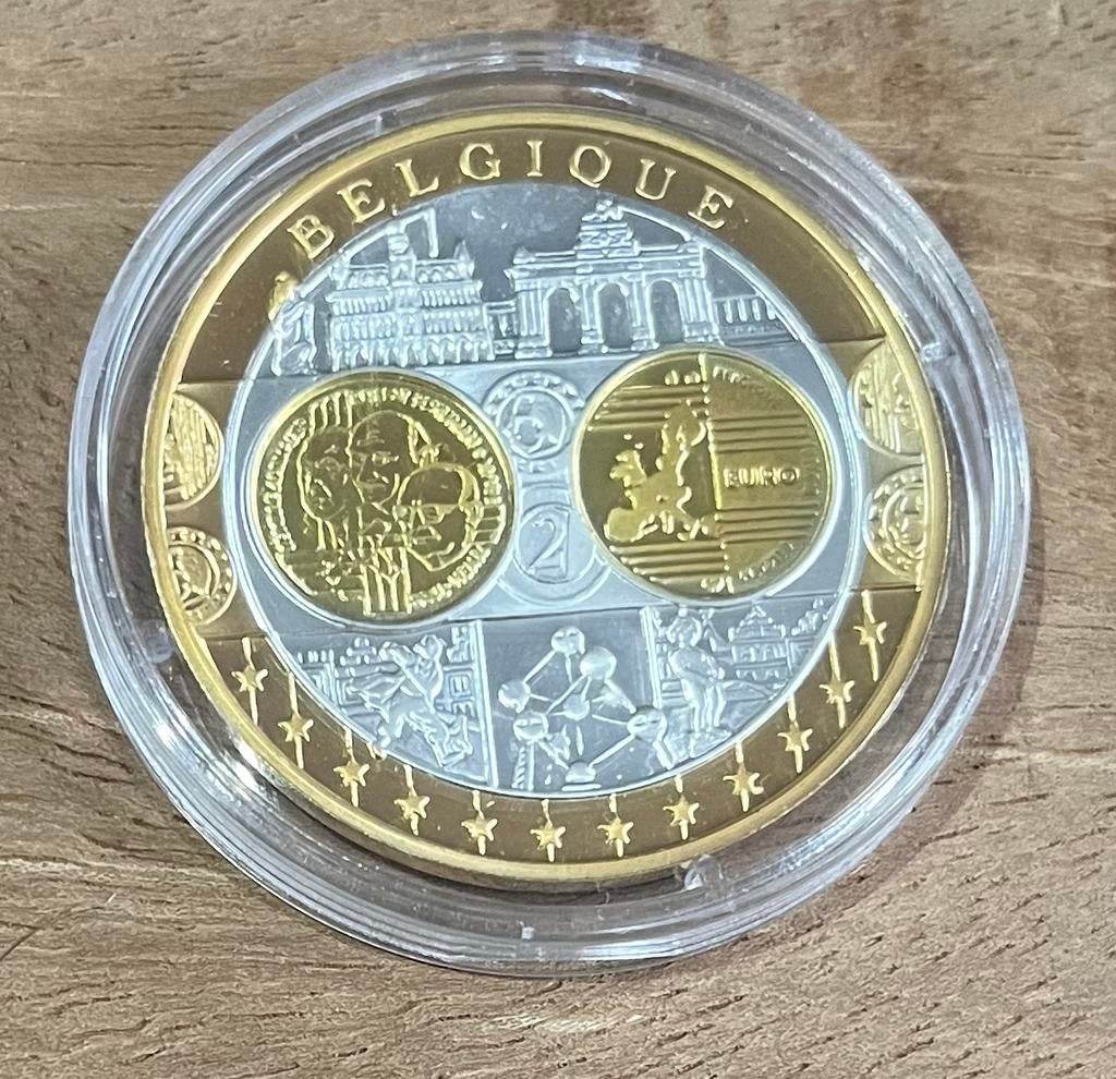 Munt Belgie europa, Postzegels en Munten, Munten | Europa | Euromunten, Ophalen of Verzenden, België, 2 euro, Zilver