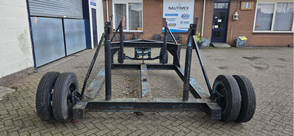 Botenkar stallingstrailer bootwagen, Watersport en Boten, Gebruikt, 6 tot 9 meter, Niet ingevuld, Stallingstrailer