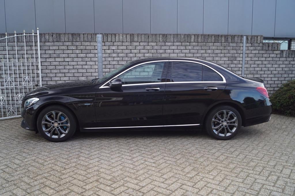 Mercedes-Benz C-klasse 350 e Business Solution Autom Half Le, Automaat, Achterwielaandrijving, Gebruikt, Leder en Stof