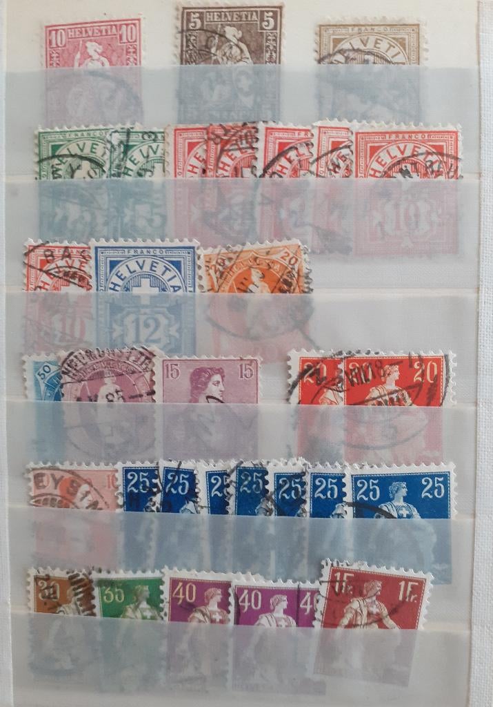Zwitserland Klein album klassiek gestempeld, Ophalen of Verzenden, Gestempeld