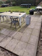 Grindtegels 60x40 cm, Tuin en Terras, Gebruikt, Ophalen of Verzenden, 10 m² of meer, Beton