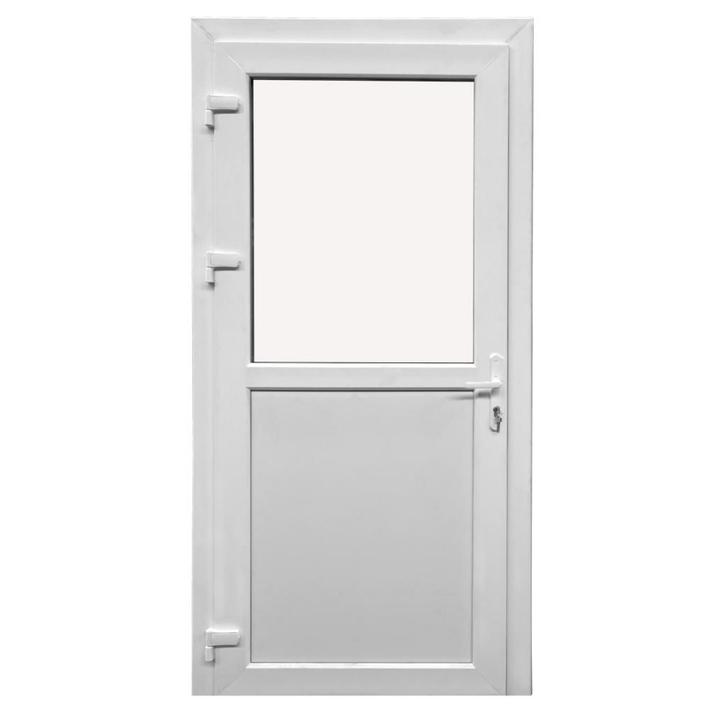 PVC deuren halfglas of dicht 1010 x 2160 mm rechtsdraaiend, Doe-het-zelf en Verbouw, Deuren en Horren, Nieuw, Buitendeur, 215 cm of meer