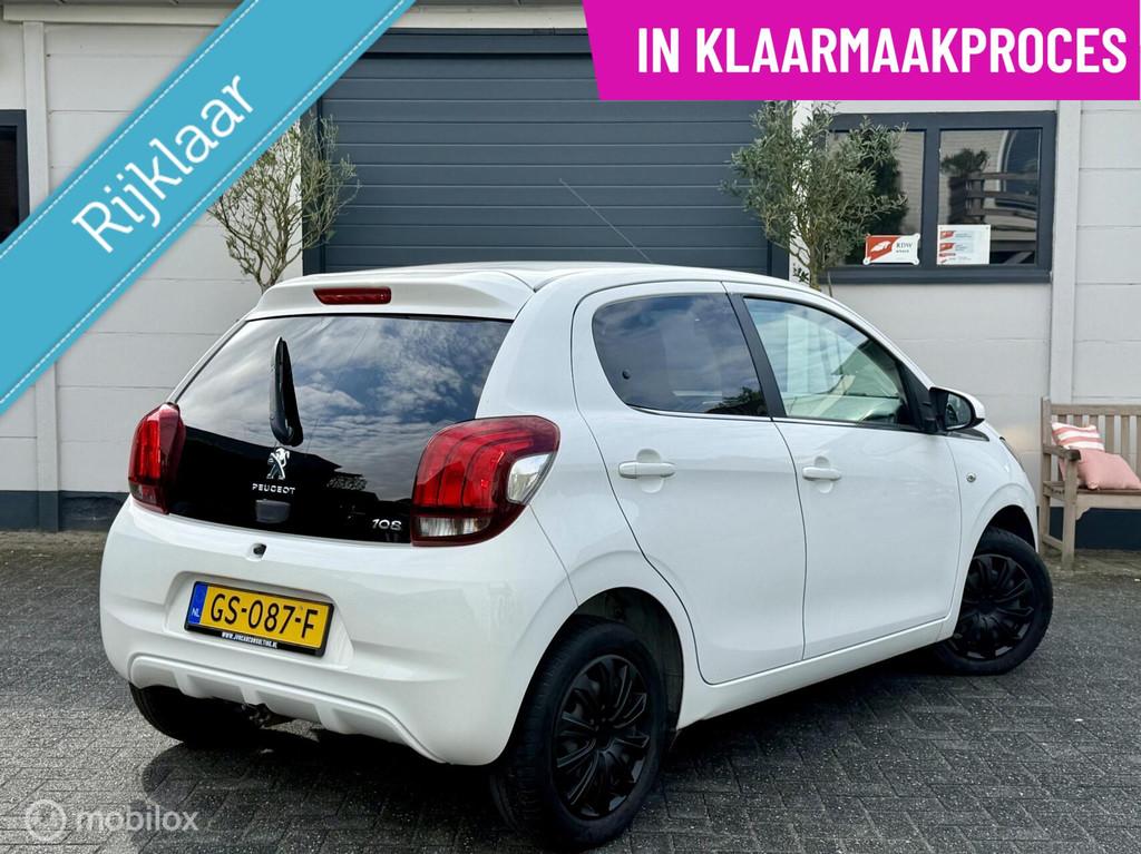 Peugeot 108 1.0 e-VTi Active|RIJKLAAR|AC|CARPLAY|THAAK|2EIG!, Stof, Gebruikt, Euro 6, 4 stoelen