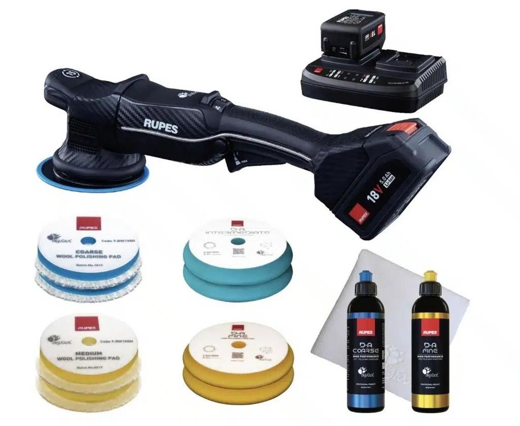 RUPES HLR15 iBrid Accu Polijstmachine 125mm - 18 Volt - BAS-, Ophalen of Verzenden, Nieuw, Minder dan 700 watt, Overige typen