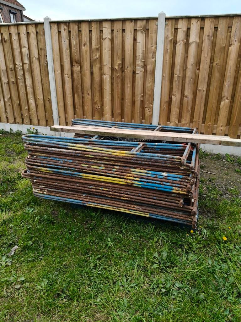 Metsel schragen 1,5m hoog 12 stuks, Doe-het-zelf en Verbouw, Steigers, Ophalen of Verzenden, Overige typen, Minder dan 2 meter