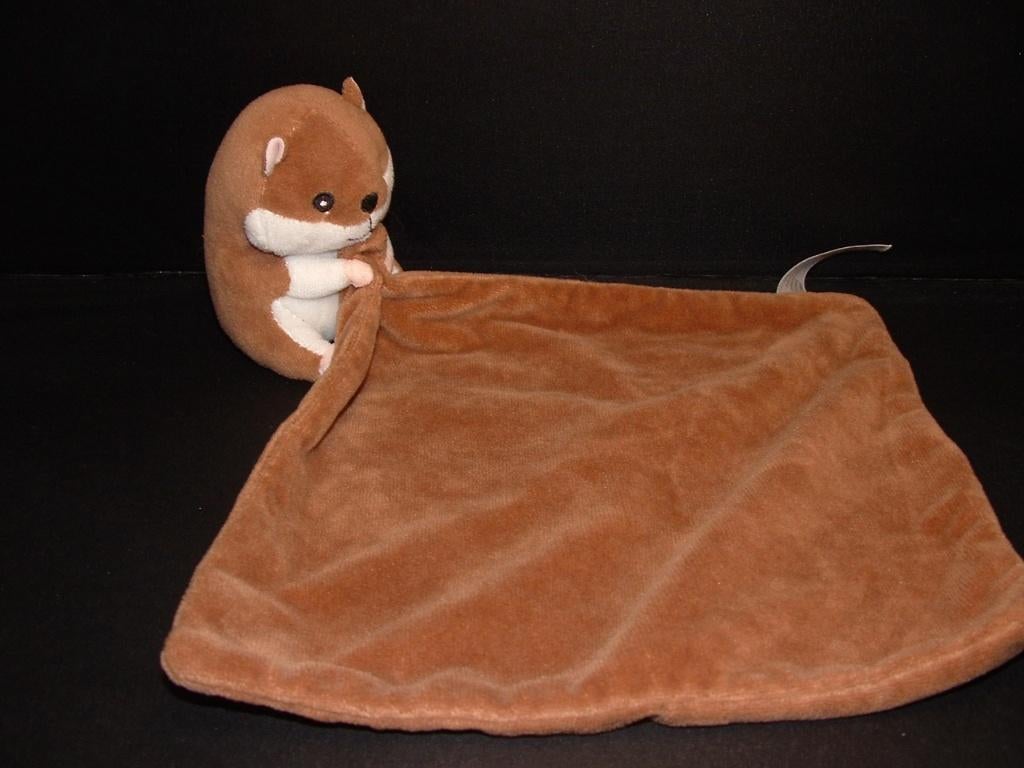 ZEEMAN HAMSTER KNUFFELDOEK VELOURS BRUIN MET AAN, Ophalen of Verzenden, Nieuw, Overige typen