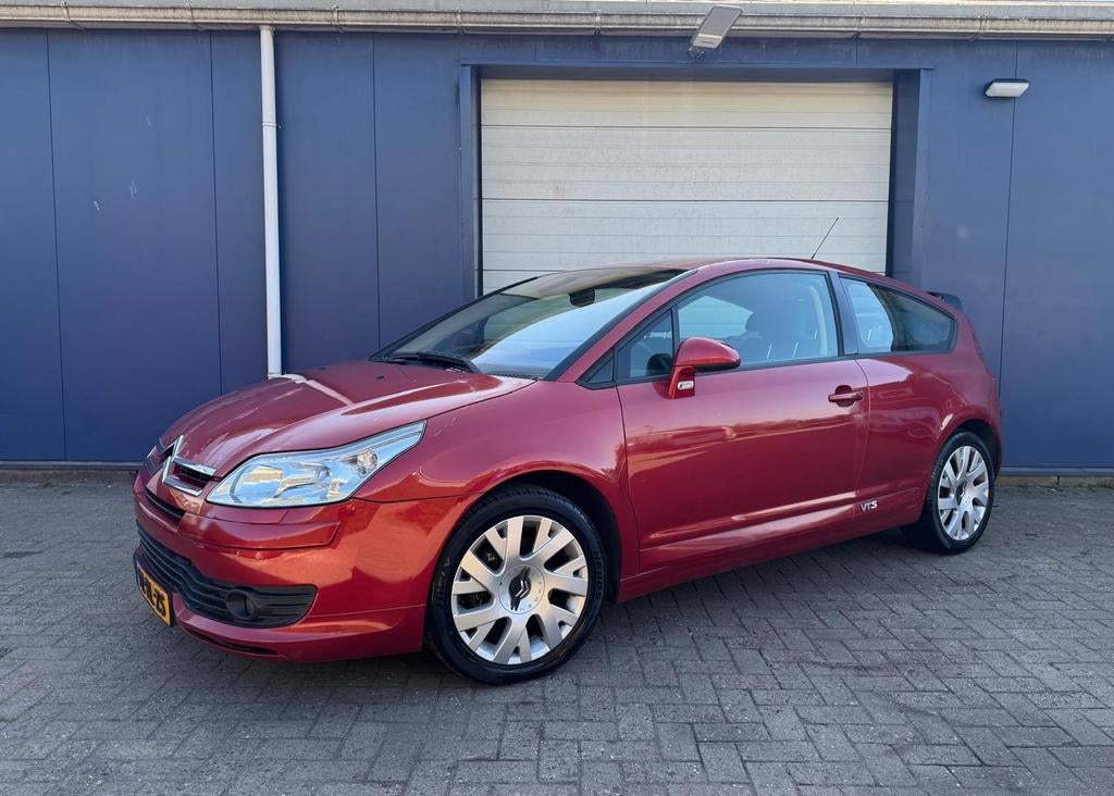 Citroën C4 VTS 2.0 16V 177 Pk! Coupe 2005 Rood, Auto's, Citroën, Voorwielaandrijving, Zwart, 4 cilinders, Leder en Stof