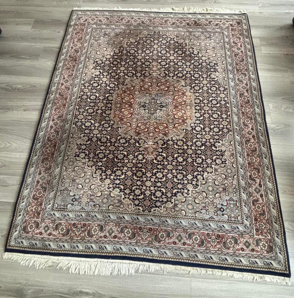 Perzisch tapijt 202x254 cm 100% wol India, Ophalen, Gebruikt, Rechthoekig, 200 cm of meer