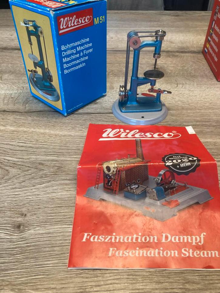 Wilesco Kolomboormachine M51 - Stoommachine Accessoire, Antiek en Kunst, Antiek | Speelgoed, Ophalen