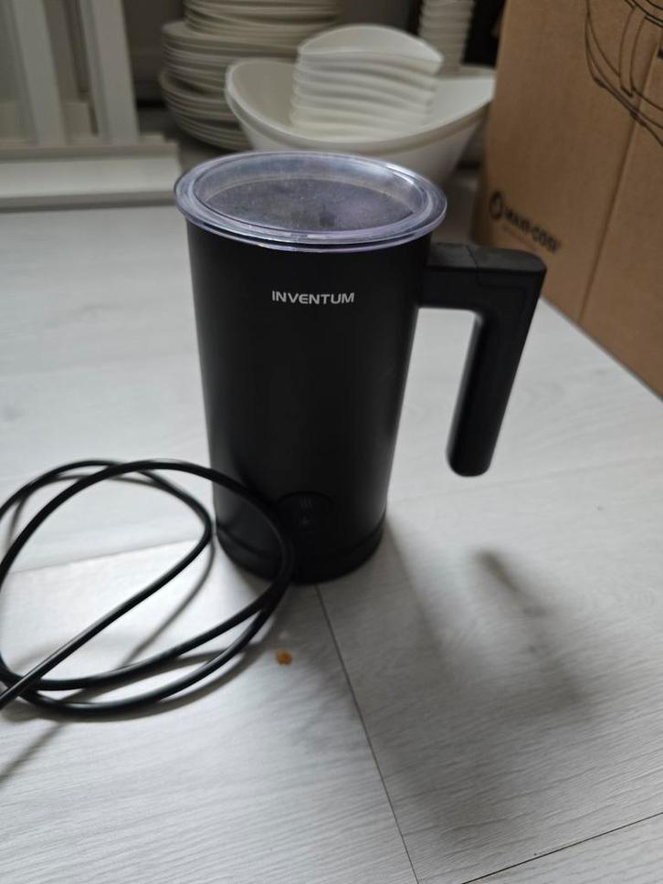 Inventum Melkopschuimer MK360B/01 - Zwart, Witgoed en Apparatuur, Melkopschuimers, Gebruikt, Elektrische melkopschuimer, Ophalen