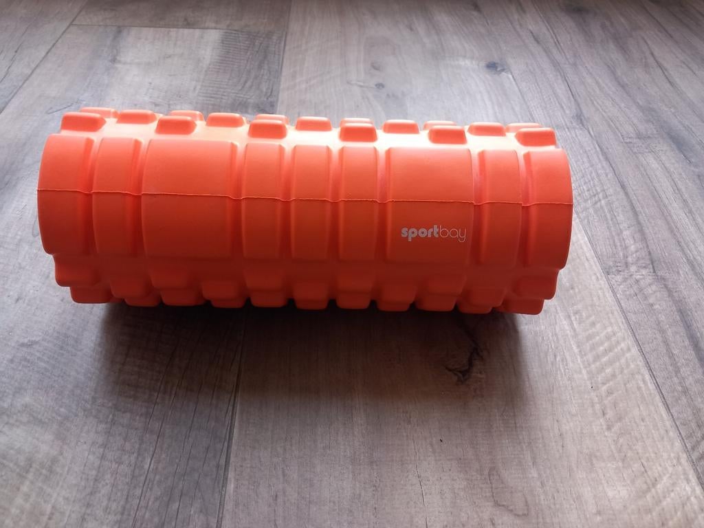 Sportbay Foamroller Spiermassage Oranje, Sport en Fitness, Fitnessmaterialen, Ophalen of Verzenden, Zo goed als nieuw, Rug, Foamroller