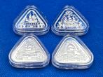 (10847) RAM AUSTRALIA  SHIPWRACKS  4X ONE OUNCE, Ophalen of Verzenden, Setje, Zilver