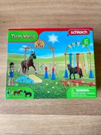 Schleich Paarden Speelset met Hindernissen en Figuren, Ophalen of Verzenden, Zo goed als nieuw, Jongen of Meisje