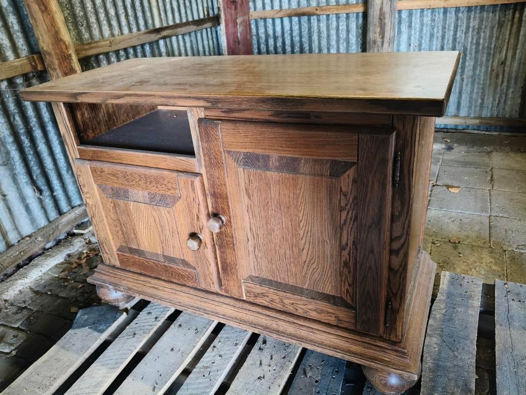 Eikenhouten kastje, Huis en Inrichting, Kasten | Overige, Gebruikt, Ophalen