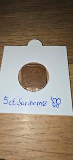 Suriname 5 Cent 1988, Ophalen of Verzenden, Gestempeld
