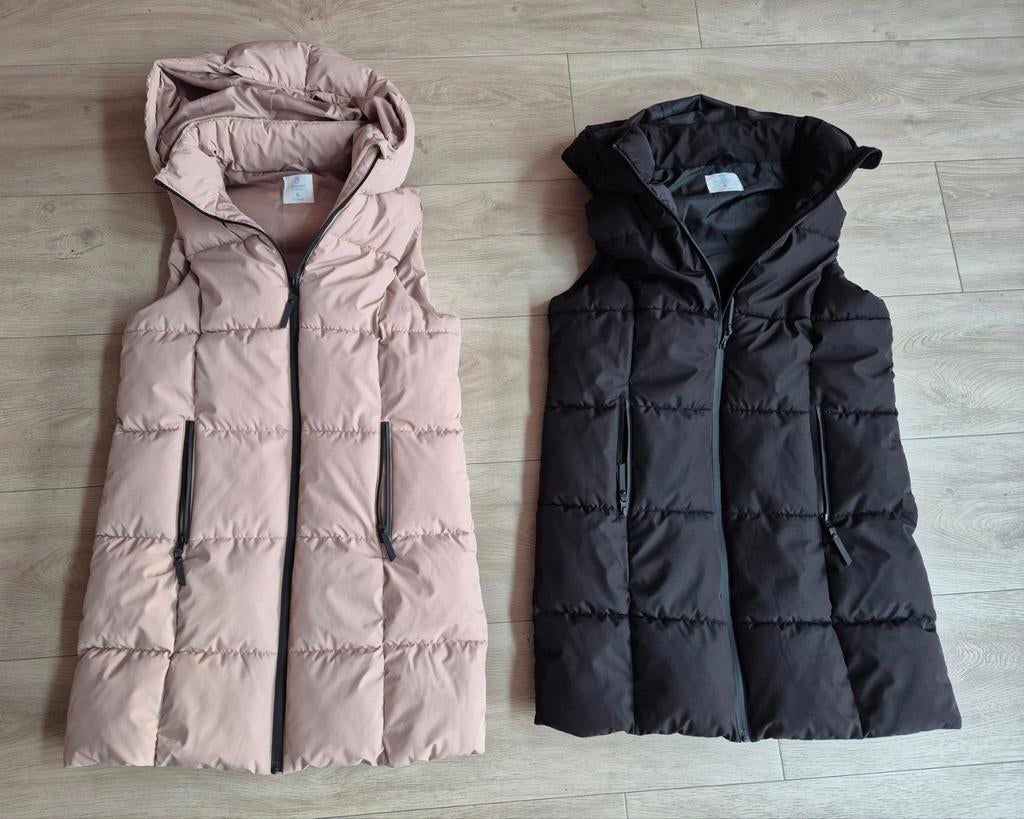 Zwarte en beige bodywarmer, Kleding | Dames, Bodywarmers, Ophalen of Verzenden, Nieuw, Zwart
