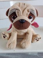 Mopshond knuffel met roze vleugels, Ophalen of Verzenden, Zo goed als nieuw