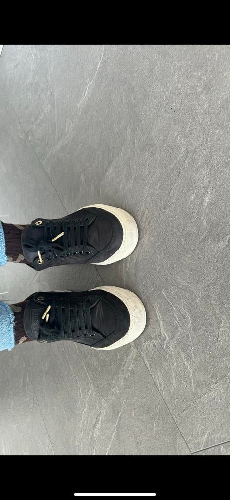Mason Garments Sneakers Zwart met Rode Details maat 38, Ophalen of Verzenden, Zo goed als nieuw, Zwart, Sneakers of Gympen