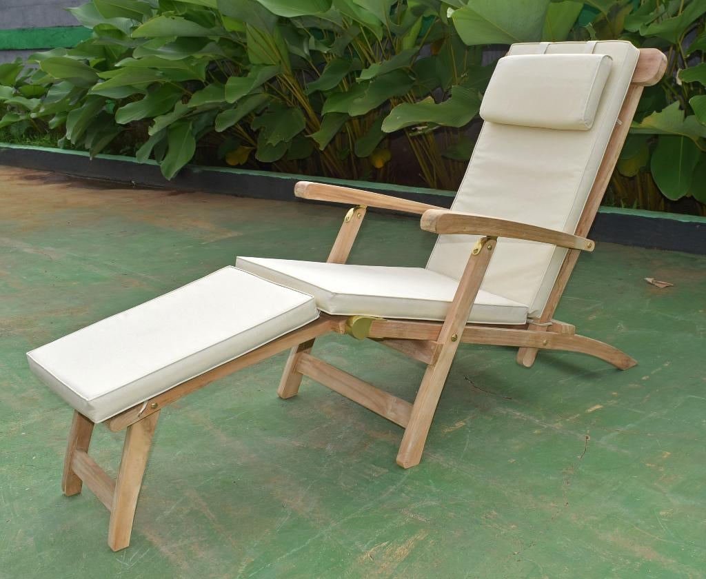AB Grade Kwaliteit Teak Teakhouten Deckchair, Ophalen, Nieuw, Teakhout, Verstelbaar
