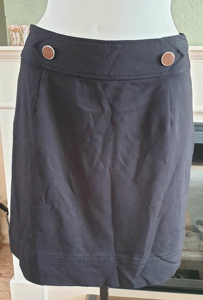 River Woods mooie zwarte rok mt 36 S rokje, Kleding | Dames, Rokken, Zo goed als nieuw, Maat 36 (S), Zwart, Boven de knie, Verzenden
