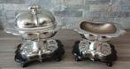 Antiek zilveren pijpcomfoor en tabakspot, Ophalen of Verzenden, Zilver