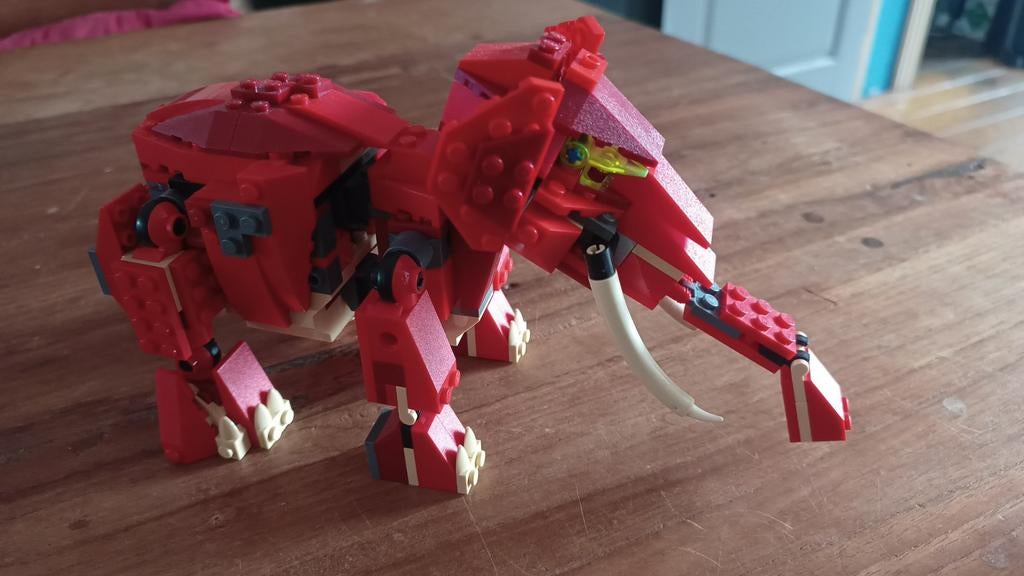 Lego mammoet en Triceratops dinosaurus, Ophalen of Verzenden