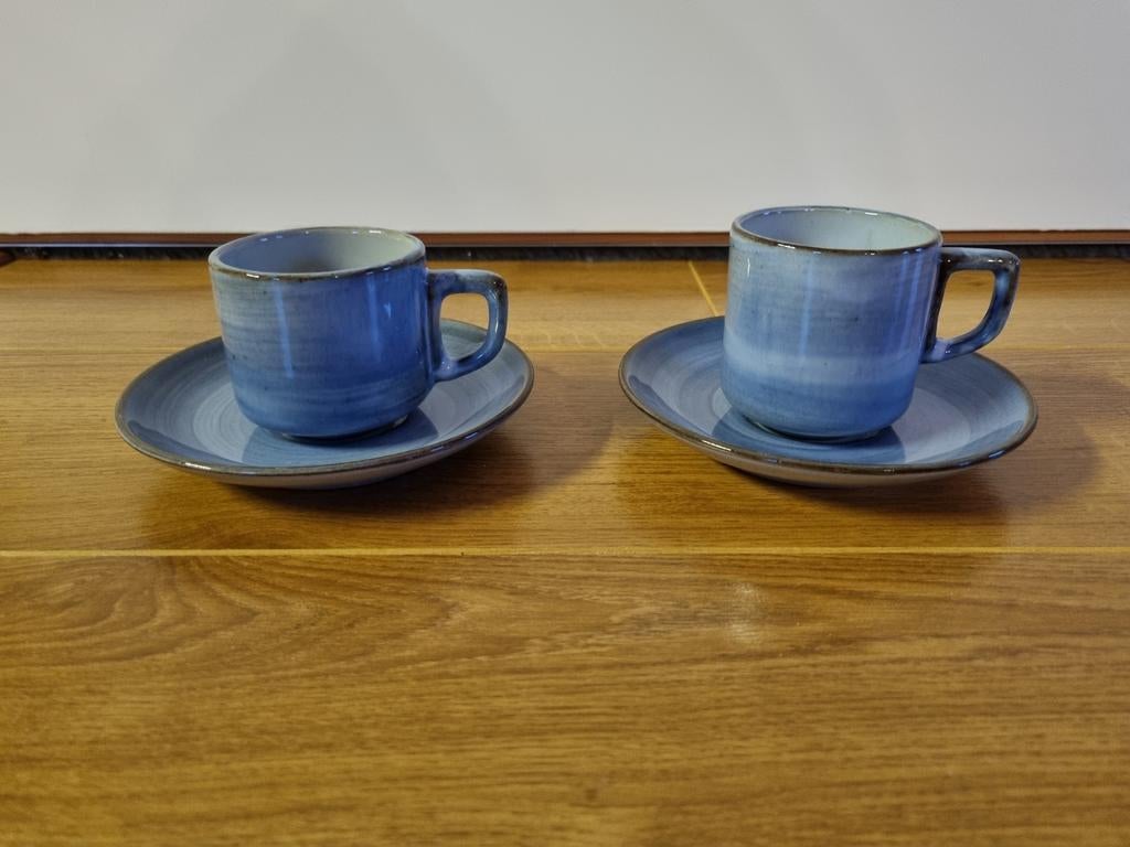 2 Volendams aardewerk kop en schotels, Huis en Inrichting, Keuken | Servies, Ophalen of Verzenden