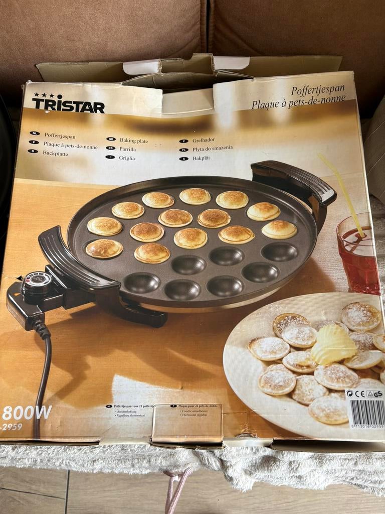 Tristar Poffertjesmaker, Ophalen, Zo goed als nieuw, Taarten of Cupcakes, Bakvorm