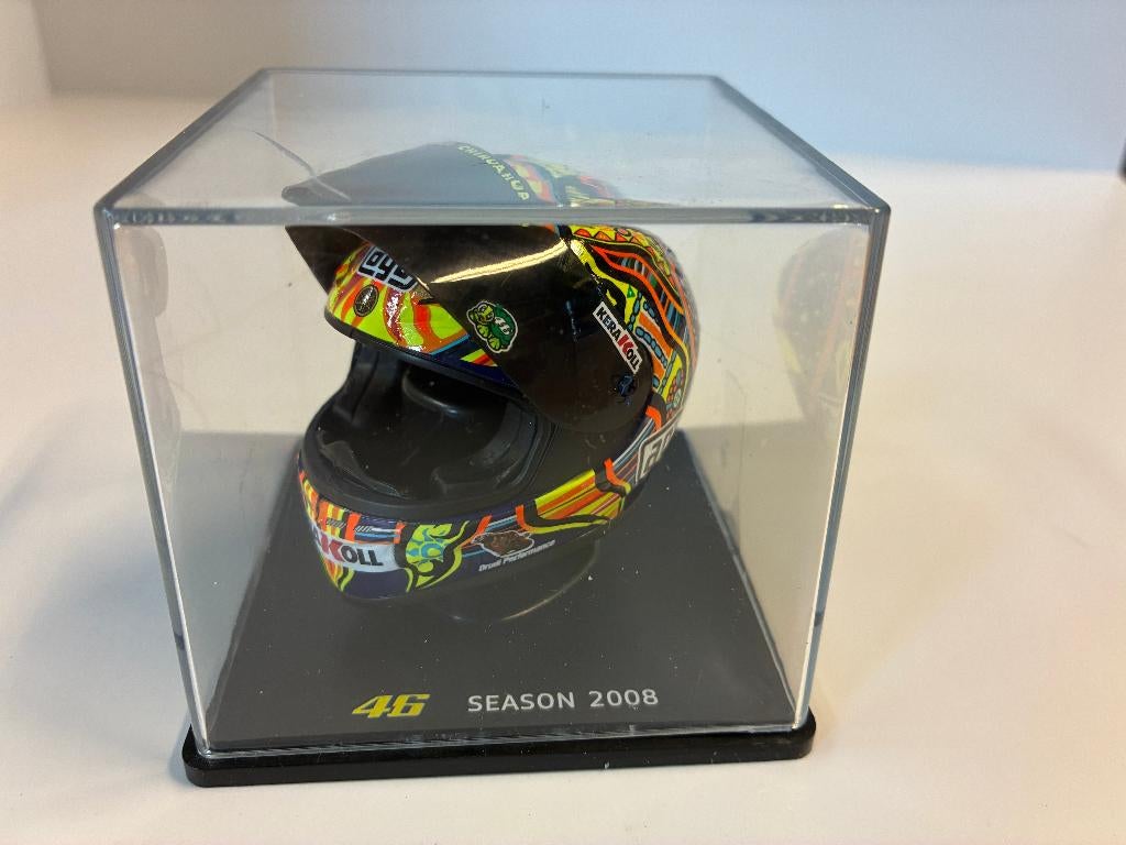 79972: Helm - MotoGP - Valentino Rossi - Season 2008 - 1:5, Hobby en Vrije tijd, Modelauto's | 1:5 tot 1:12, Overige typen, Zo goed als nieuw