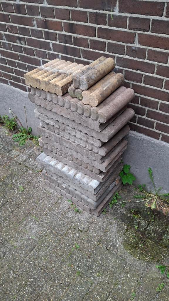 Palissaden banden - Beton, Tuin en Terras, Tegels en Klinkers, Gebruikt, Overige typen, Ophalen of Verzenden, Minder dan 5 m²