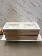 Badmeubel 120cm Grey Oak met Keramische Wastafel, Huis en Inrichting, Badkamer | Badkamermeubels, 100 tot 150 cm, Wltradingnl@outlook.com