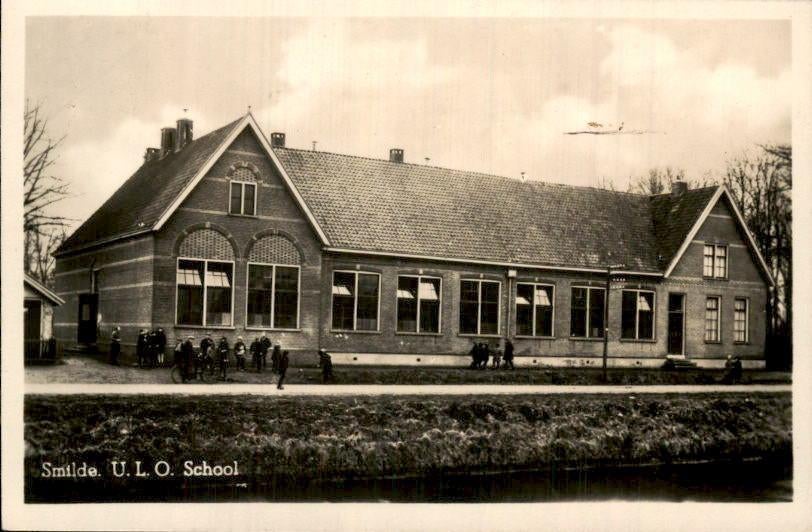 Smilde - ULO School, Verzamelen, Ansichtkaarten | Nederland, Ophalen of Verzenden, Voor 1920, Ongelopen, Drenthe