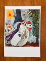 Marc Chagall - De Pasgetrouwden met de Eiffeltoren, Verzamelen, Ophalen of Verzenden, 1980 tot heden, Ongelopen, Gebouw