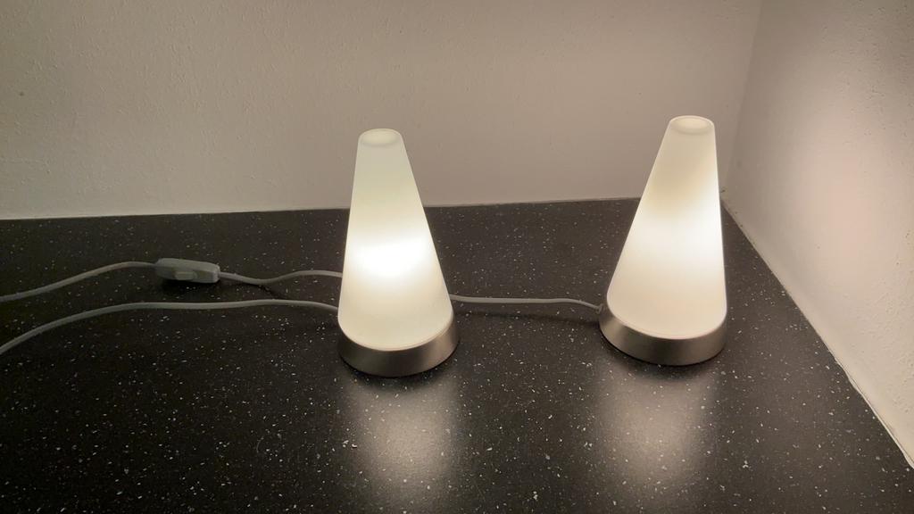 2 schemerlampen. Vintage, Ophalen of Verzenden