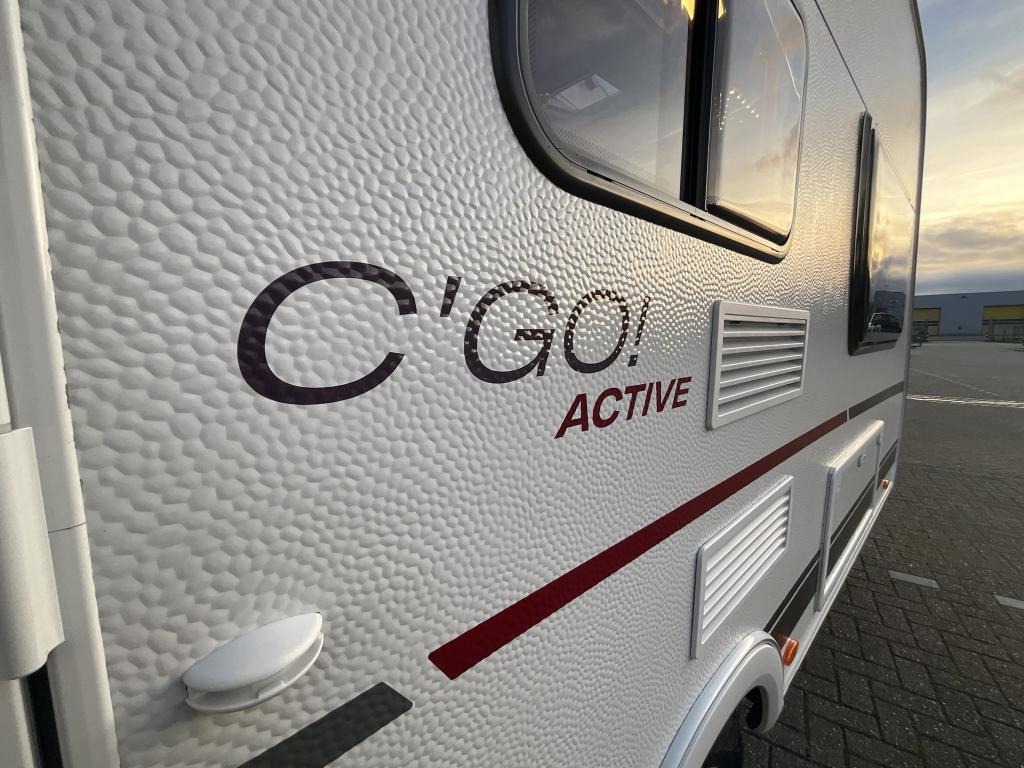 Dethleffs C'go Active 475 EL ENKELE BEDDEN-ACTIE MODEL, Caravans en Kamperen, Caravans, Standaardzit, Schokbreker, Bedrijf, Tot en met 3