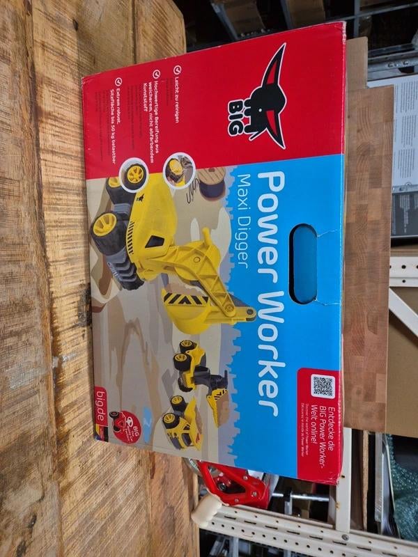 BIG - Power Worker Maxi Graafmachine - Loopauto, -, -, Overige typen, Ophalen of Verzenden